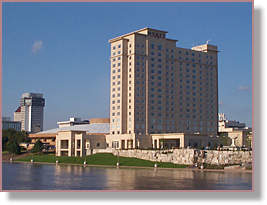 Photo of the Hyatt Regency Hotel and Century II Convention Center in Wichita, Kansas
